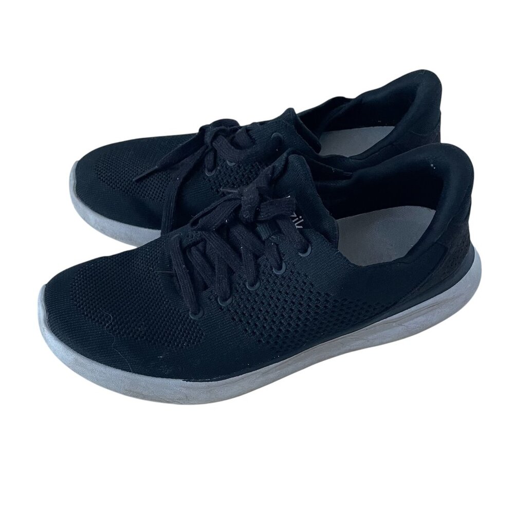 Kizik Lima Knit Slip On Sneakers 10 Wide Womens 8.5 Mens Black Hands Free Shoes